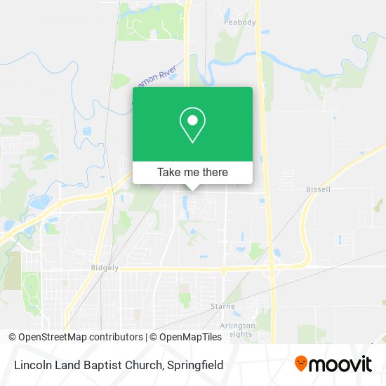 Lincoln Land Baptist Church map