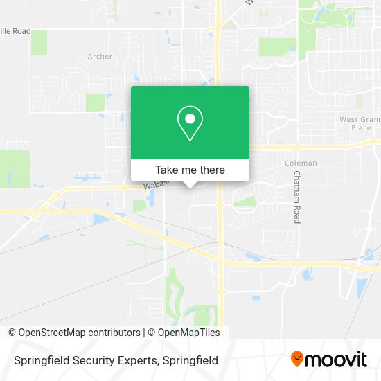 Springfield Security Experts map