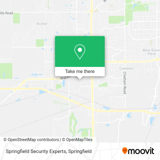 Mapa de Springfield Security Experts