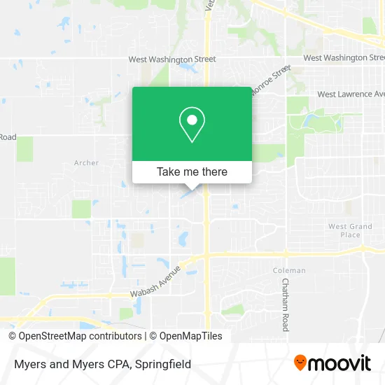 Myers and Myers CPA map