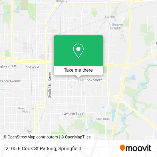 2105 E Cook St Parking map
