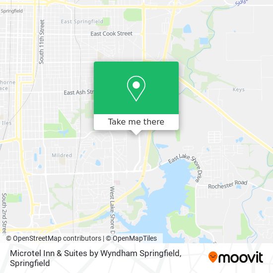 Mapa de Microtel Inn & Suites by Wyndham Springfield