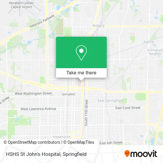HSHS St John's Hospital map