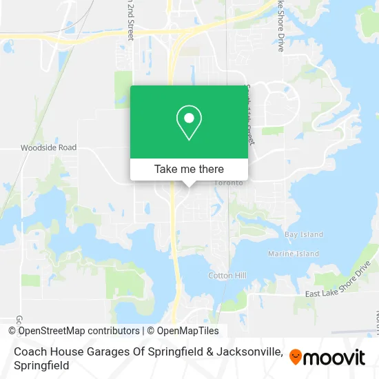 Coach House Garages Of Springfield & Jacksonville map