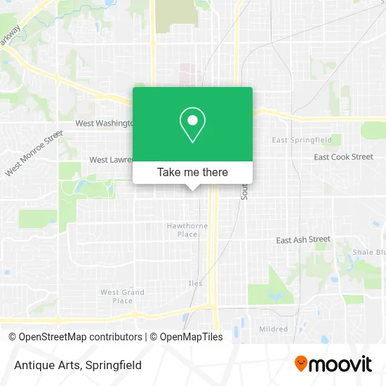 Antique Arts map