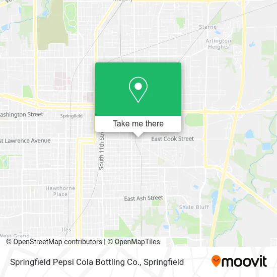 Springfield Pepsi Cola Bottling Co. map