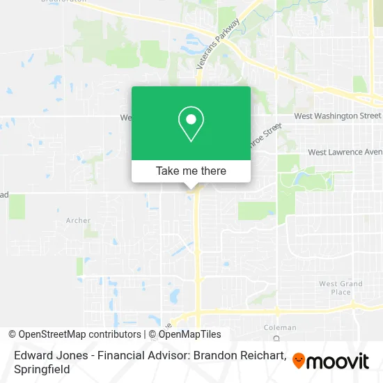Edward Jones - Financial Advisor: Brandon Reichart map