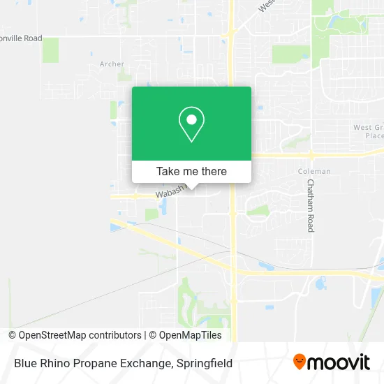 Blue Rhino Propane Exchange map