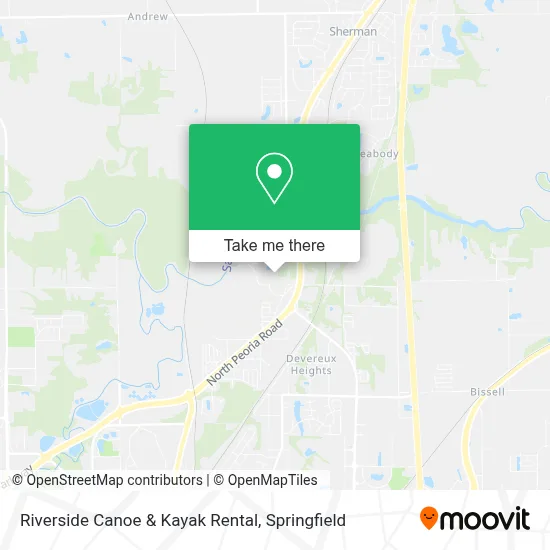 Riverside Canoe & Kayak Rental map