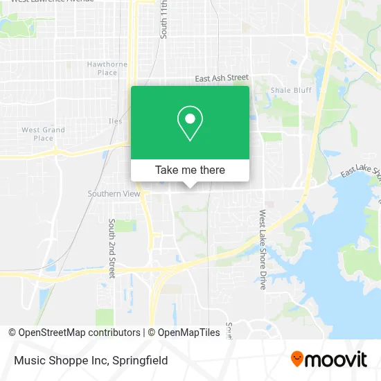 Music Shoppe Inc map