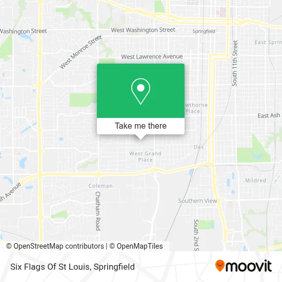 Six Flags Of St Louis map