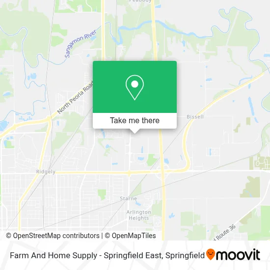 Farm And Home Supply - Springfield East map