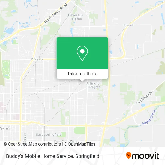 Buddy's Mobile Home Service map