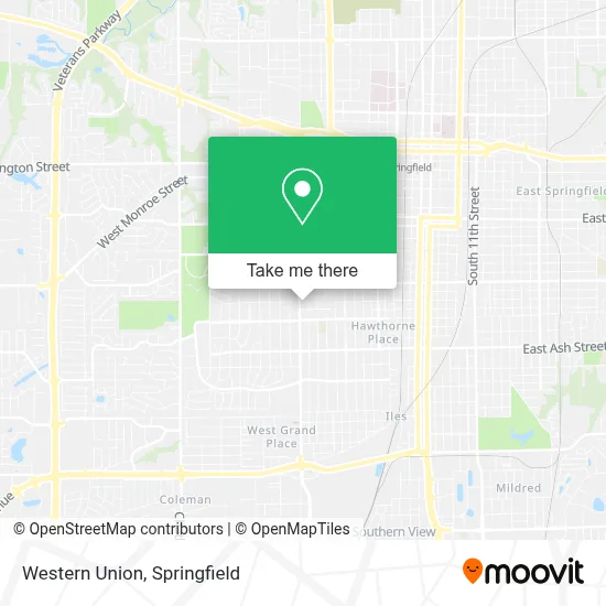 Western Union map