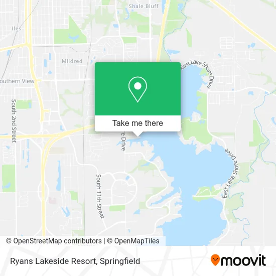 Ryans Lakeside Resort map