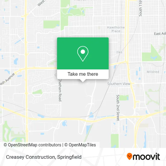 Creasey Construction map