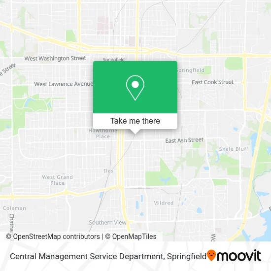 Central Management Service Department map