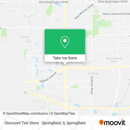 Discount Tire Store - Springfield, Il map