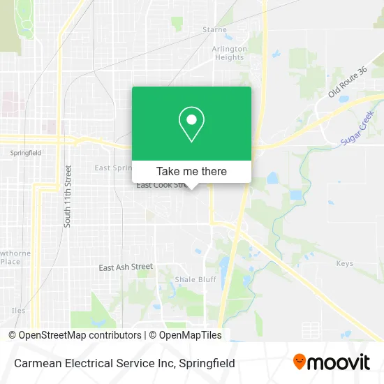 Carmean Electrical Service Inc map