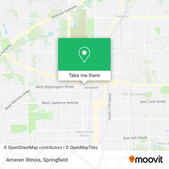 Ameren Illinois map