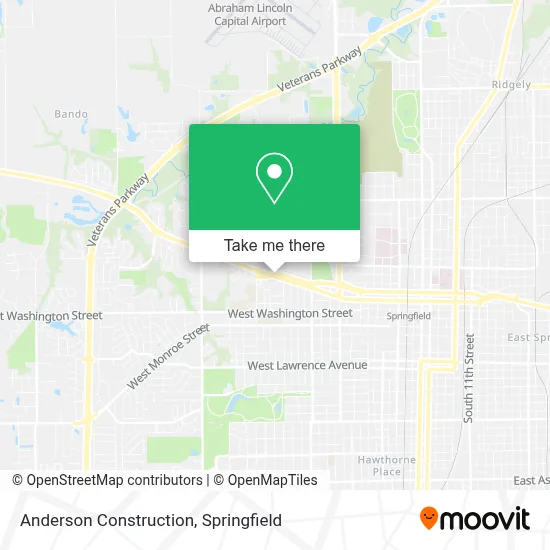 Anderson Construction map