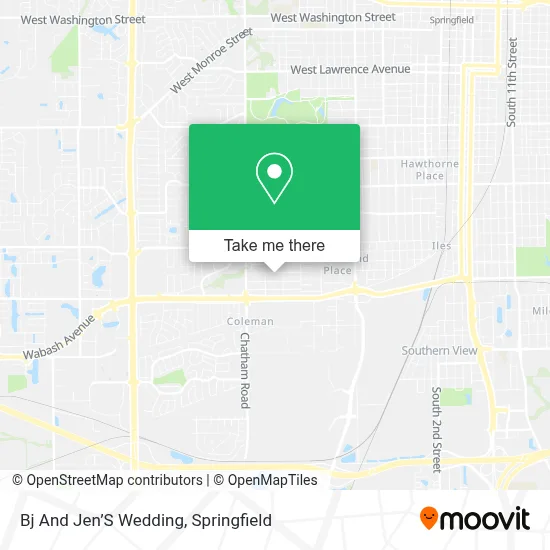 Bj And Jen’S Wedding map