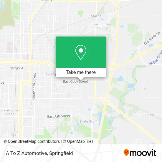 A To Z Automotive map