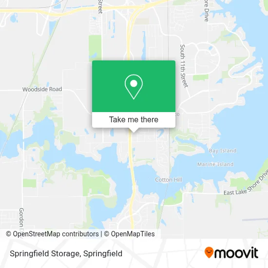 Springfield Storage map