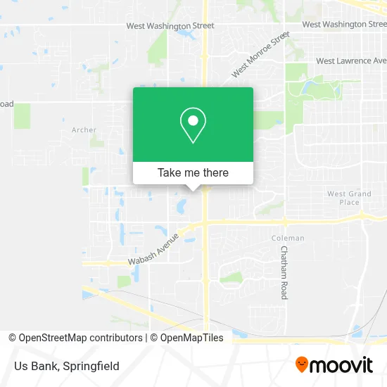 Us Bank map