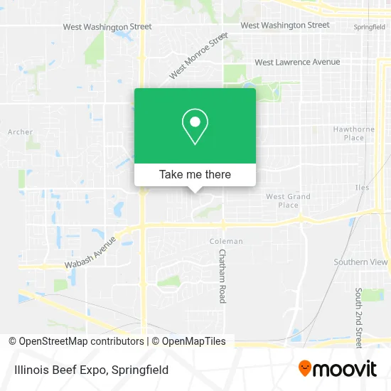 Illinois Beef Expo map