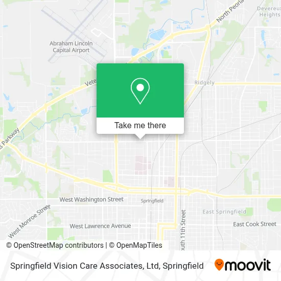 Springfield Vision Care Associates, Ltd map