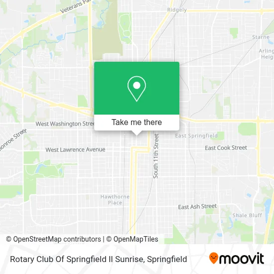 Rotary Club Of Springfield Il Sunrise map
