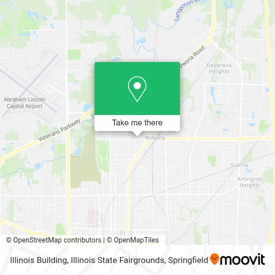 Illinois Building, Illinois State Fairgrounds map