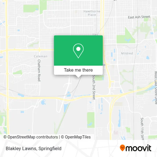 Blakley Lawns map