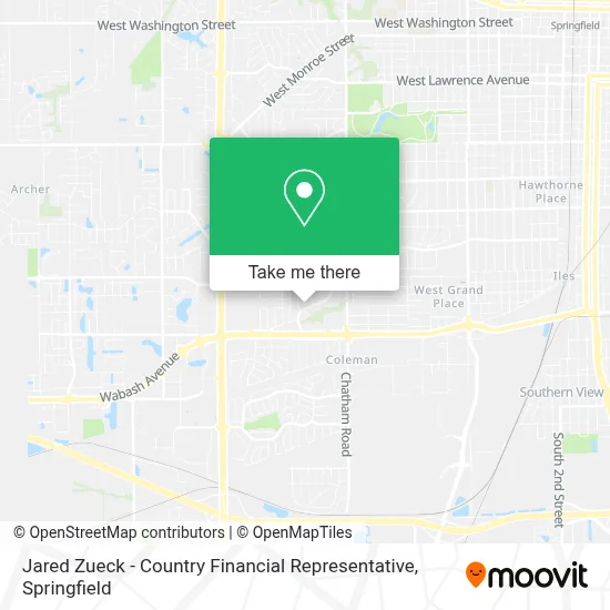 Jared Zueck - Country Financial Representative map