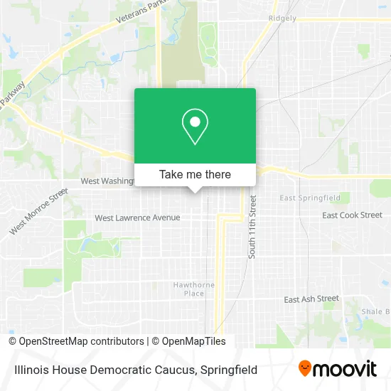 Illinois House Democratic Caucus map