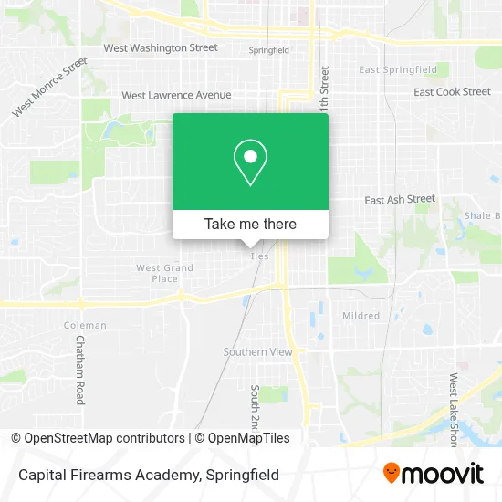 Capital Firearms Academy map