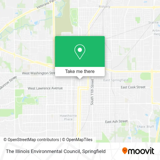 The Illinois Environmental Council map