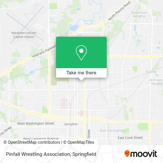 Pinfall Wrestling Association map