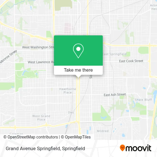 Grand Avenue Springfield map