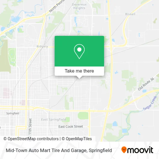 Mid-Town Auto Mart Tire And Garage map