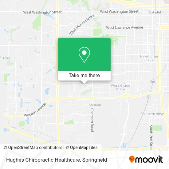 Hughes Chiropractic Healthcare map