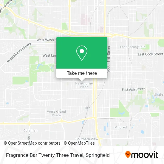 Fragrance Bar Twenty Three Travel map
