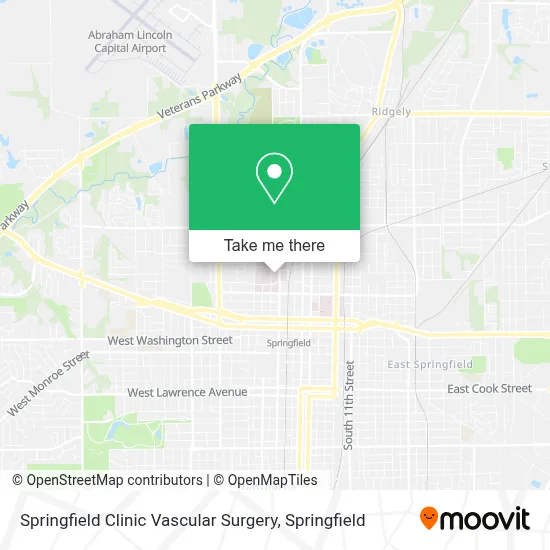 Springfield Clinic Vascular Surgery map