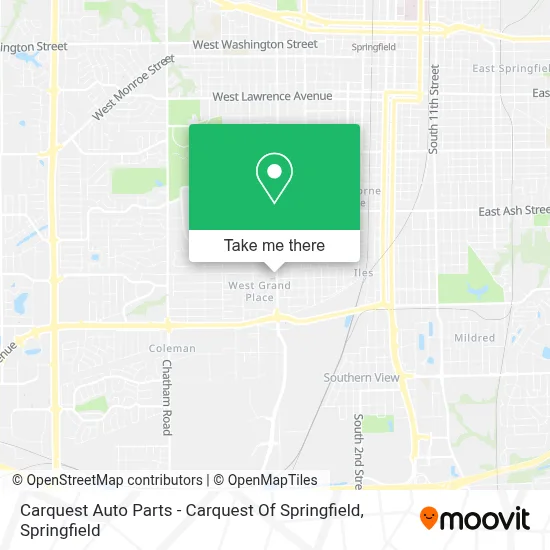 Carquest Auto Parts - Carquest Of Springfield map