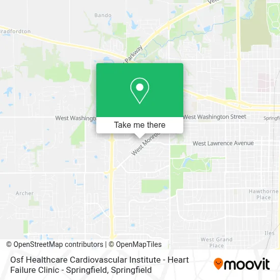 Osf Healthcare Cardiovascular Institute - Heart Failure Clinic - Springfield map