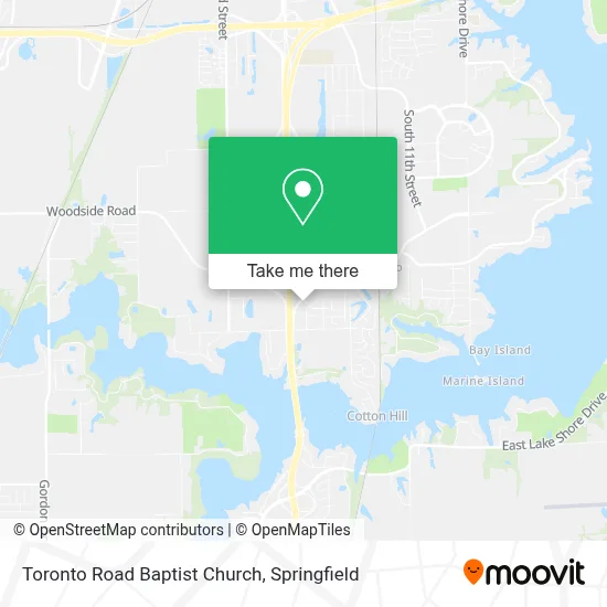 Toronto Road Baptist Church map