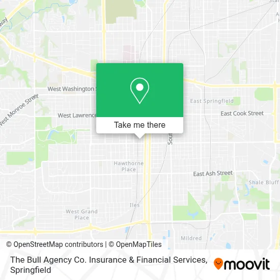 The Bull Agency Co. Insurance & Financial Services map