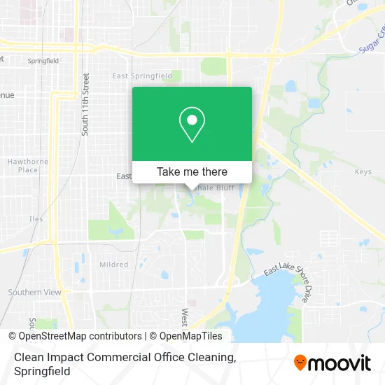 Clean Impact Commercial Office Cleaning map