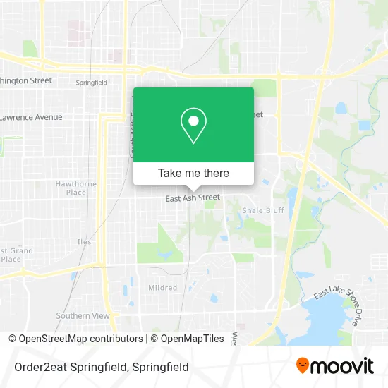 Order2eat Springfield map